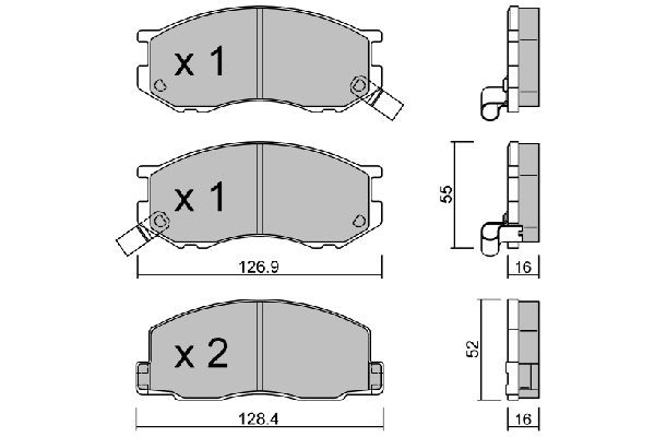 AISIN Brake pad set BPTO-1931 AISIN BPTO-1931 Liteace M30 brake pads price