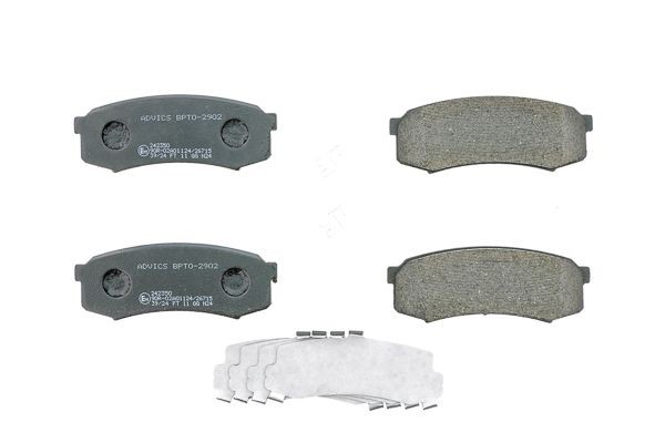 Τακάκια φρένων AISIN BPTO-2902 AISIN BPTO-2902 Τακάκια δισκόφρενων TOYOTA 4 RUNNER 2011