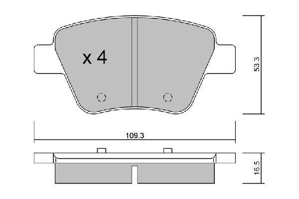 AISIN Bromsbelägg BPVW-2006 AUDI bromsbelägg sport AISIN BPVW-2006