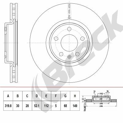 BRECK Disco freno BR 414 VH100 BR 414 VH100 Dischi freno DACIA LODGY BRECK costo