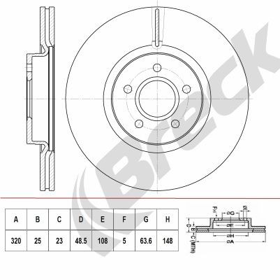 BRECK Remschijf BR 417 VA100 BR 417 VA100 BRECK Remschijf set Dacia goedkoop