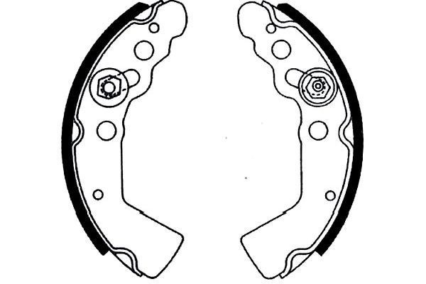 KAVO PARTS Jarrukenkäsarja BS-8920 Subaru E10 rumpujarru KAVO PARTS BS-8920