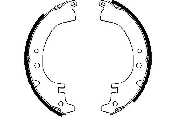 KAVO PARTS Brake Shoe Set BS-9900 KAVO PARTS BS-9900 Charmant brake shoe kits replacement