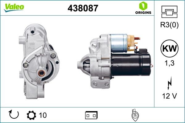 VALEO Démarreur 438087 438087 Démarreur VALEO RENAULT CLIO