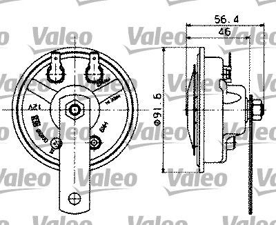 VALEO Pasun 479164 Fanfaar VALEO Mazda 323 479164