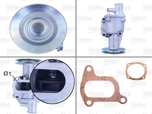 VALEO Water pump 506079 VALEO 506079 Panda 141A water pumps replacement