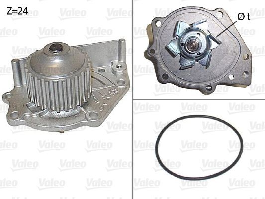 Αντλία νερού VALEO 506114 VALEO 506114 Τρόμπα νερού LAND ROVER FREELANDER 1999