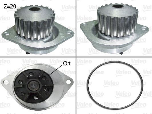 VALEO Pompe à eau 506290 VALEO 506290 Pompe à eau Saxo 3 Portes d'origine prix