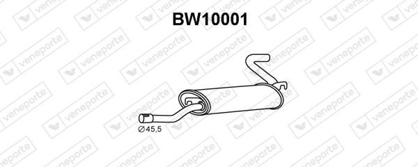 VENEPORTE Bakre ljuddämpare BW10001 BMW bakre ljuddämpare VENEPORTE BW10001