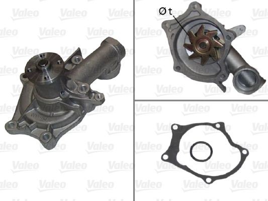 VALEO Αντλία νερού 506407 Αντλία νερού VALEO Hyundai GALLOPER 506407