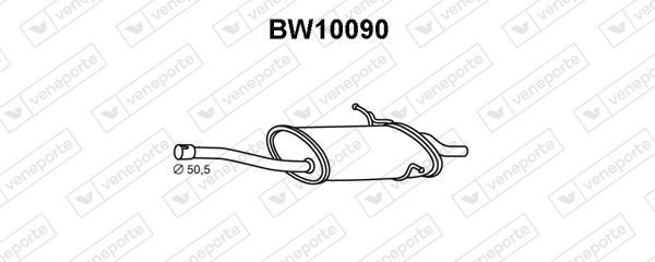 VENEPORTE Bakre ljuddämpare BW10090 BMW slutdämpare VENEPORTE BW10090