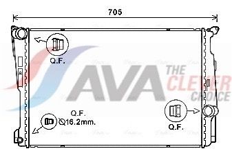 Radiateur du moteur AVA COOLING SYSTEMS BW2546 AVA COOLING SYSTEMS BW2546: Radiateur moteur BMW X4 2021
