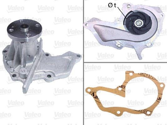 VALEO Vattenpump 506472 VALEO 506472 Vattenpump Ford Fiesta Mk5 Skåpbil original
