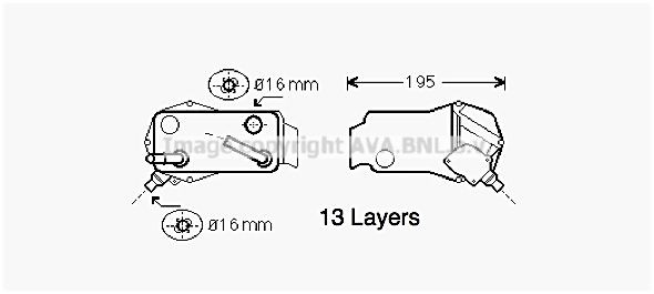 PRASCO Ölkühler, Automatikgetriebe BW3350 BW3350 Automatikgetriebe Ölkühler PRASCO AUDI A2