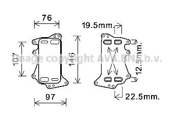 PRASCO Oljekjøler, automatikk BW3553 BW3553 Automat oljekjøler SUBARU JUSTY PRASCO