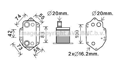 PRASCO Radiateur d'huile BW3554 BW3554 Radiateur d'huile BMW X1 PRASCO