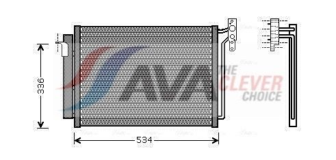 AVA COOLING SYSTEMS Air conditioning condenser BW5281D BW5281D AVA COOLING SYSTEMS air con condenser for BMW
