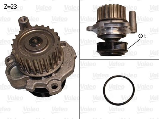VALEO Ūdenssūknis 506532 Ūdens sūknis VALEO KODIAQ 506532 lēti