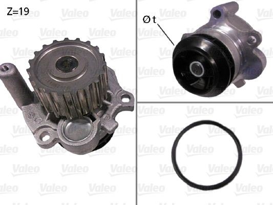 VALEO Vannpumpe 506533 VALEO 506533 Vannpumpe Seat Inca 6K9 pris