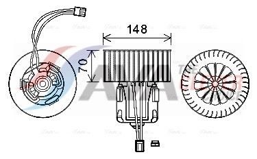 AVA COOLING SYSTEMS Moteur électrique, pulseur d'air d'habitacle BW8539 prix Pulseur d'air ROLLS-ROYCE BW8539 AVA COOLING SYSTEMS