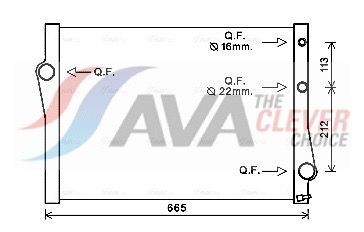 AVA COOLING SYSTEMS Ψυγείο, ψύξη κινητήρα BWA2471 AVA COOLING SYSTEMS BWA2471 Ψυγειο νερου BMW E71 τιμες