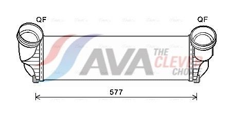 AVA COOLING SYSTEMS Intercooler BWA4543 Radiador do ar de sobrealimentação BMW E70 BWA4543 AVA COOLING SYSTEMS