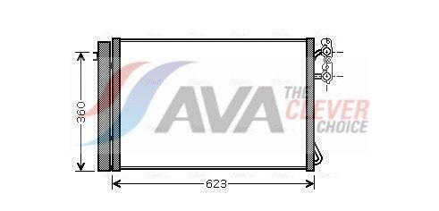 AVA COOLING SYSTEMS Air conditioning condenser BWA5295D BMW AVA COOLING SYSTEMS air condenser BWA5295D