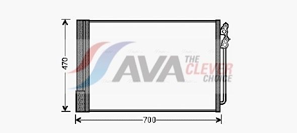 AVA COOLING SYSTEMS Air conditioning condenser BWA5370D BWA5370D AVA COOLING SYSTEMS BMW condenser air conditioning