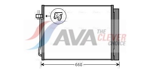 AVA COOLING SYSTEMS Air conditioning condenser BWA5377D BWA5377D AVA COOLING SYSTEMS BMW radiator ac