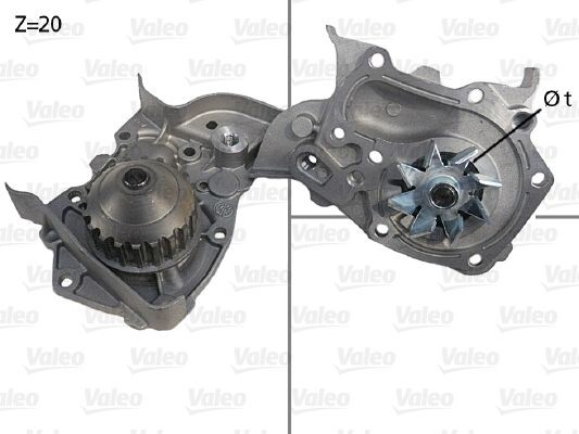 VALEO Vandpumpe 506564 506564 Vandpumpe VALEO RENAULT LOGAN