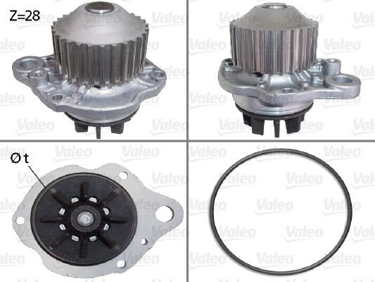 VALEO Vandpumpe 506643 506643 Vandpumpe VALEO CITROЁN 2CV