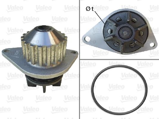 VALEO Vattenpump 506704 Peugeot Bipper Skåpbil Vattenpump VALEO 506704