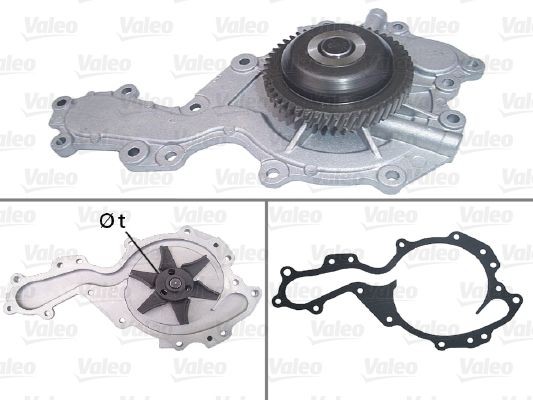 VALEO Ūdenssūknis 506728 506728 Ūdens sūknis SAAB 9-3 VALEO