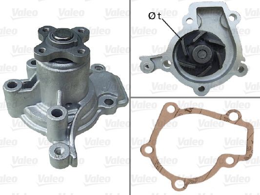 VALEO Pompa acqua 506818 Pompa liquido refrigerante Hyundai XD 506818 VALEO