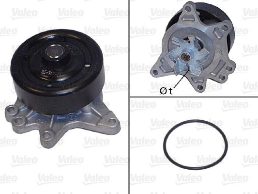 VALEO Vandpumpe 506844 VALEO 506844 Avensis T22 Sedan Vandpumpe originale pris