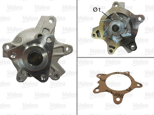 VALEO Αντλία νερού 506848 VALEO 506848 γνήσια Αντλία νερού Toyota Yaris Verso κόστος