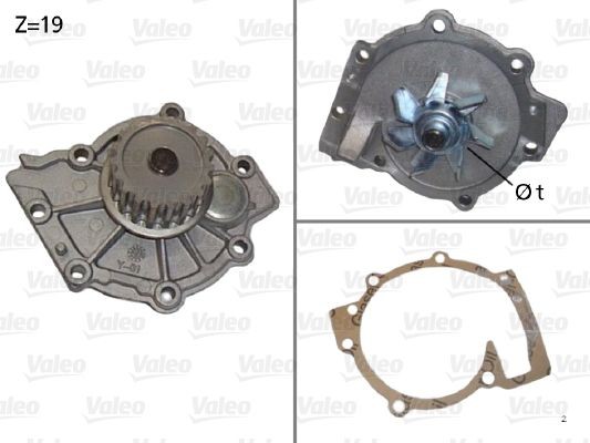 VALEO Pompa acqua 506854 506854 Pompa acqua VALEO VOLVO XC70 costo
