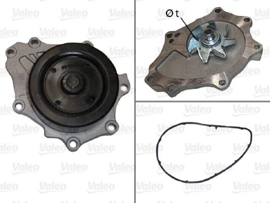 VALEO Waterpomp 506905 Pomp, koelvloeistof VALEO HIACE 506905 goedkoop