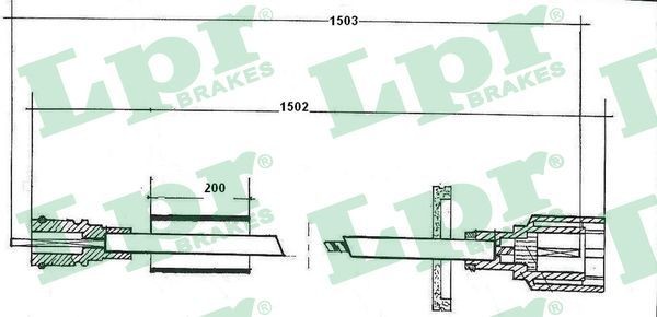 LPR Άξονας ταχύμετρου C0053SP C0053SP Ντίζα κοντέρ MERCEDES-BENZ SLK LPR