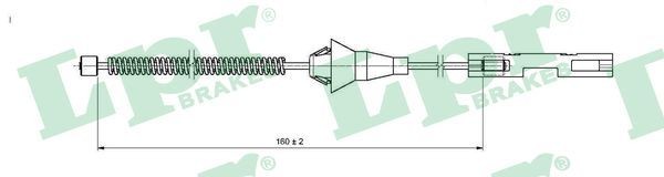 LPR Handremkabel C1660B C1660B Handremkabel LPR SMART ROADSTER