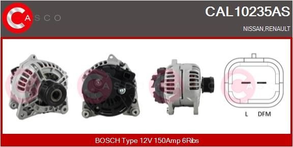 CASCO Alternateur CAL10235AS prix Alternateur Nissan E12 CAL10235AS CASCO