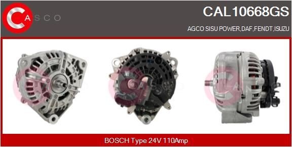 CASCO Dynamo / Alternator CAL10668GS CASCO CAL10668GS Dynamo / Alternator MAZDA MX-5 I (NA) 1.6 106 Pk 1993