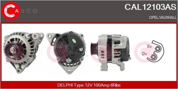 CASCO Alternator CAL12103AS CASCO CAL12103AS Alternator