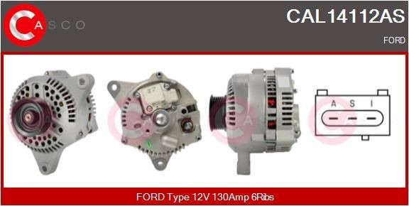 CASCO Dynamo / Alternator CAL14112AS CASCO CAL14112AS Dynamo Ford Mondeo mk2 aan een voordelige prijs