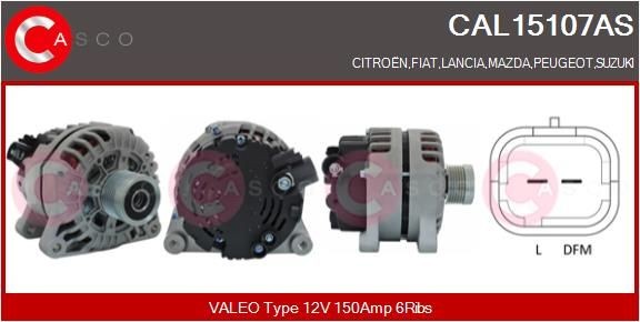 CASCO Alternador CAL15107AS CASCO CAL15107AS Alternador Mini r55 baratos