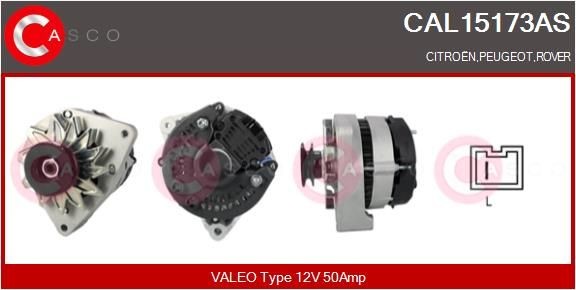 CASCO Generator CAL15173AS CASCO CAL15173AS Generator Peugeot 405 15B original