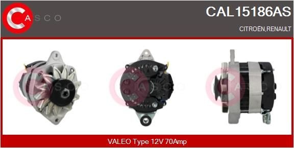 CASCO Alternador CAL15186AS CASCO CAL15186AS originais Alternador CX I Hatchback custo