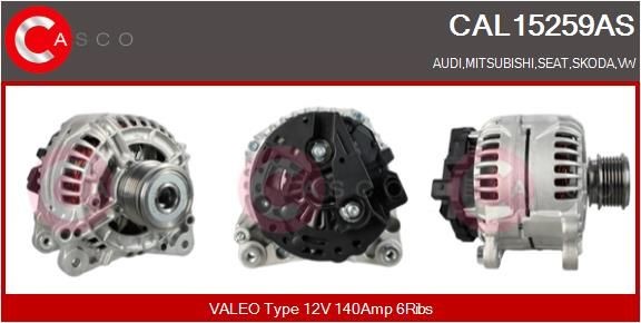 Alternatore CASCO CAL15259AS CASCO CAL15259AS Dinamo Audi A4 2001