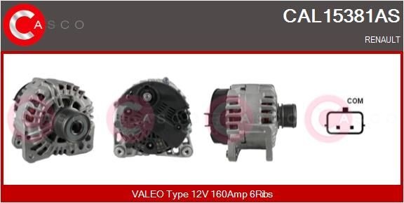 CASCO Alternador CAL15381AS CASCO CAL15381AS originais Alternador VW CALIFORNIA preço