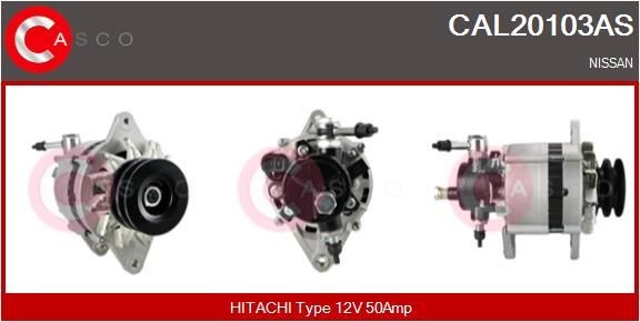 CASCO Alternador CAL20103AS CASCO CAL20103AS Alternador NISSAN Patrol GR V Camião de plataforma / Chassis (Y61) 4.2 D 4x4 (TY61) 124 cv 2001